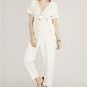 Hatch Noelle Jumpsuit in cream (Maternity)